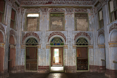 Interior of church