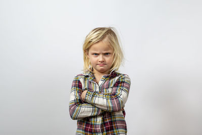 Portrait of sulking girl