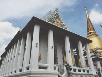 Low angle view of building against sky