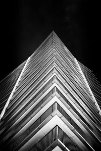 Low angle view of modern building against sky