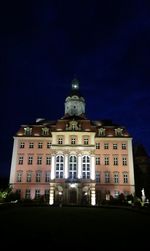 Low angle view of building against clear sky