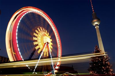 Low angle view of ferris wheel