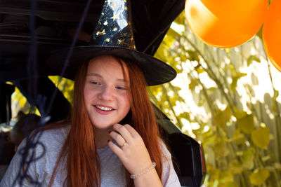 Portrait of a smiling young woman