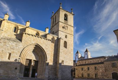 Low angle view of historic building against sky