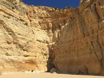 View of rock formations