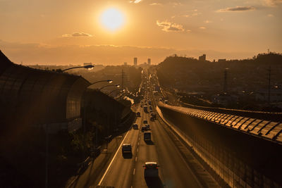 Meishin expressway in the evening