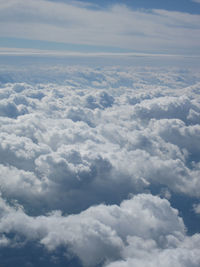 Aerial view of clouds in sky