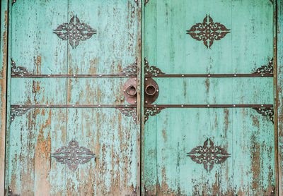 Full frame shot of closed door