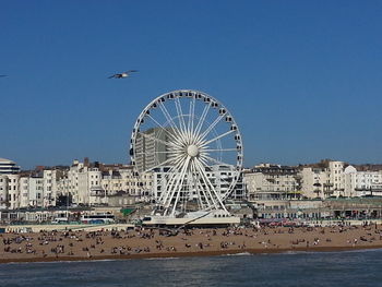Ferris wheel in amusement park