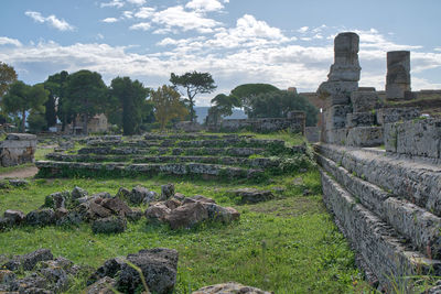 Old ruins against sky