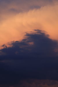 Scenic view of sky during sunset