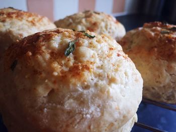 Close-up of cheese scones