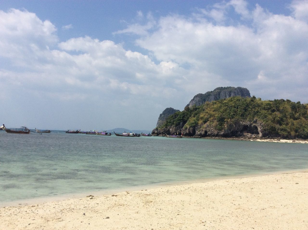 SCENIC VIEW OF SEA AND BEACH AGAINST SKY