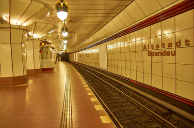 Train at railroad station