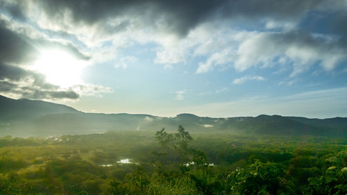 Scenic view of landscape against sky