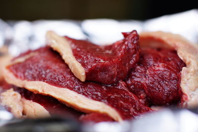 Close-up of bread on plate