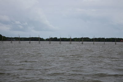 Panoramic view of sea against sky