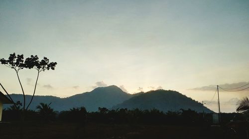 Scenic view of mountains