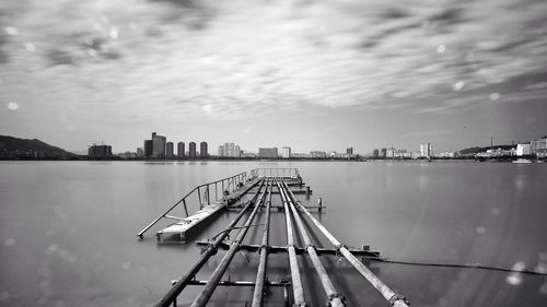 Built structure against cloudy sky