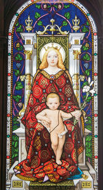 Low angle view of buddha statue against building