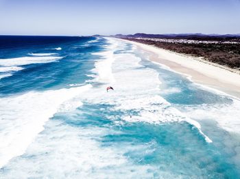 High angle view of sea