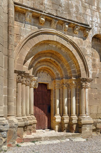 Entrance of historic building