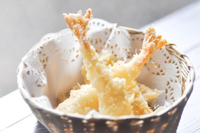 Close-up of ice cream in bowl