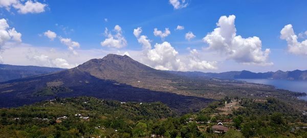 Panoramic shot of townscape against sky