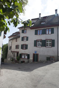 View of house with trees in background