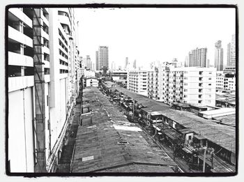 View of buildings in city