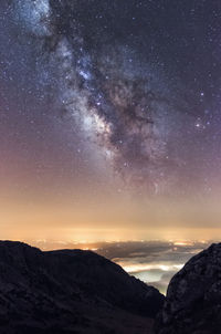 Milkyway from mufara mount in madonie park.