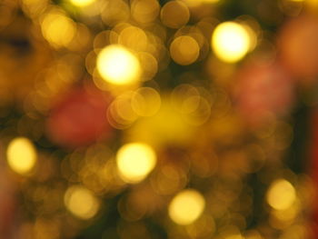 Defocused image of illuminated lights