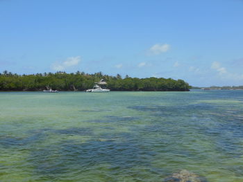 Scenic view of calm sea against sky