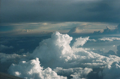 Aerial view of cloudscape