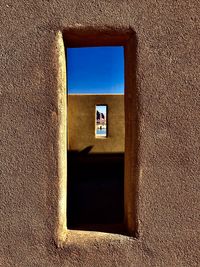 Close-up of window on wall