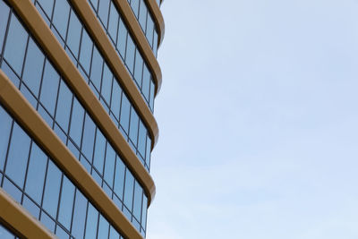 Low angle view of building against clear sky