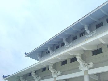 Low angle view of building against sky