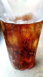 Close-up of drink on table