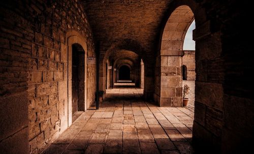 Corridor of old building