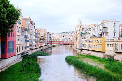 View of canal along buildings