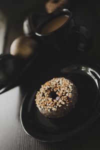 Close-up of cookies on table