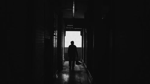 Man walking in the middle of the market