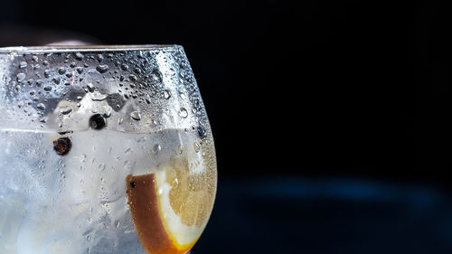 Close-up of drink on table