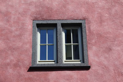 Full frame shot of red window