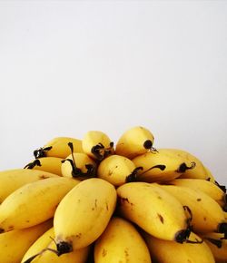 Close-up of fruits against white background