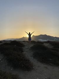 Sunrise on naxos island