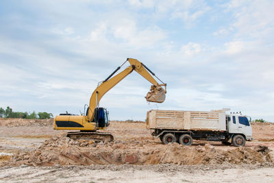 View of construction site against sky