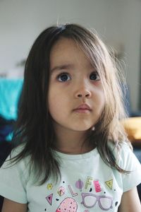 Close-up portrait of cute girl