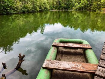 Scenic view of lake and trees