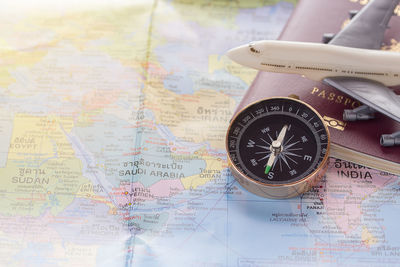 Close-up of information sign